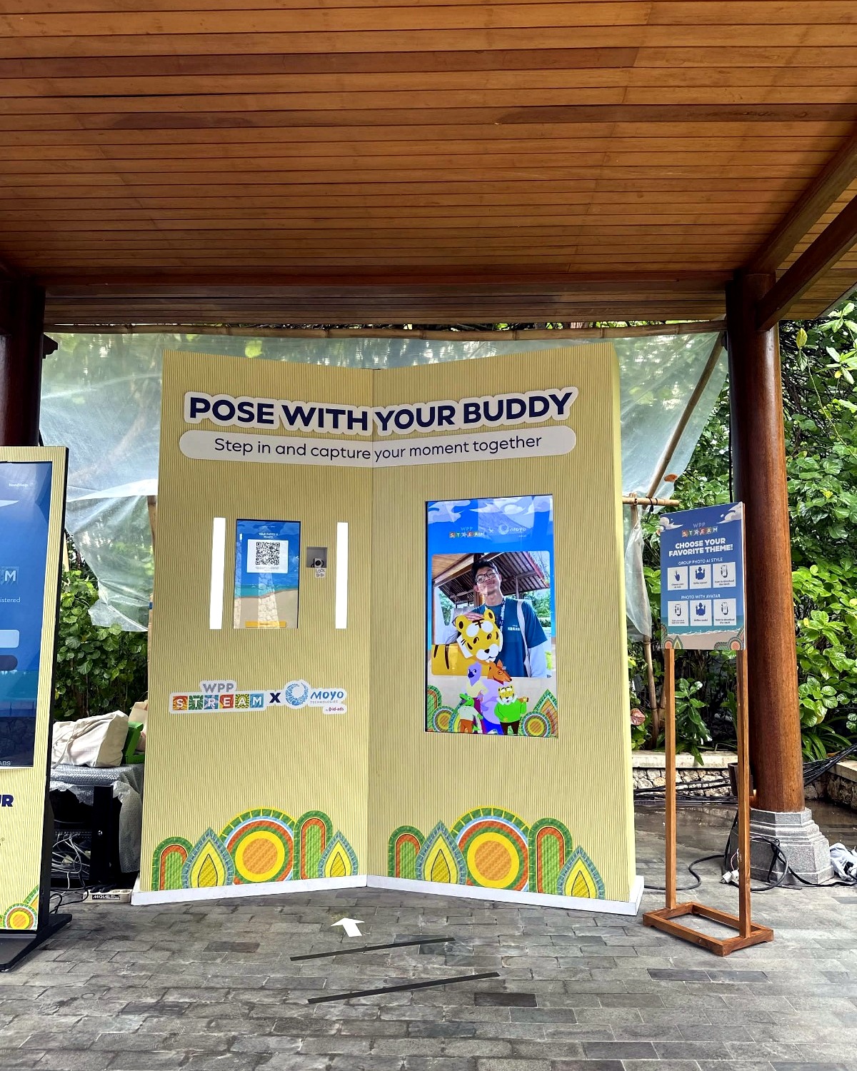 WPP Stream branded booth setup