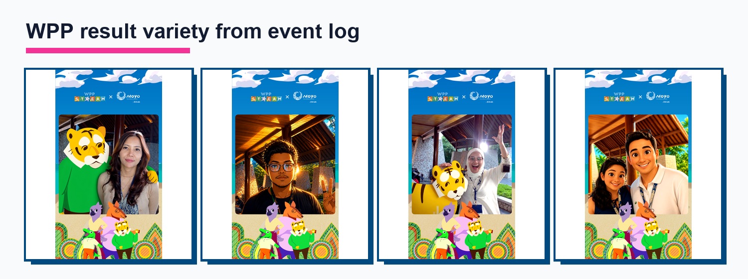 WPP Stream AI result variety from event log
