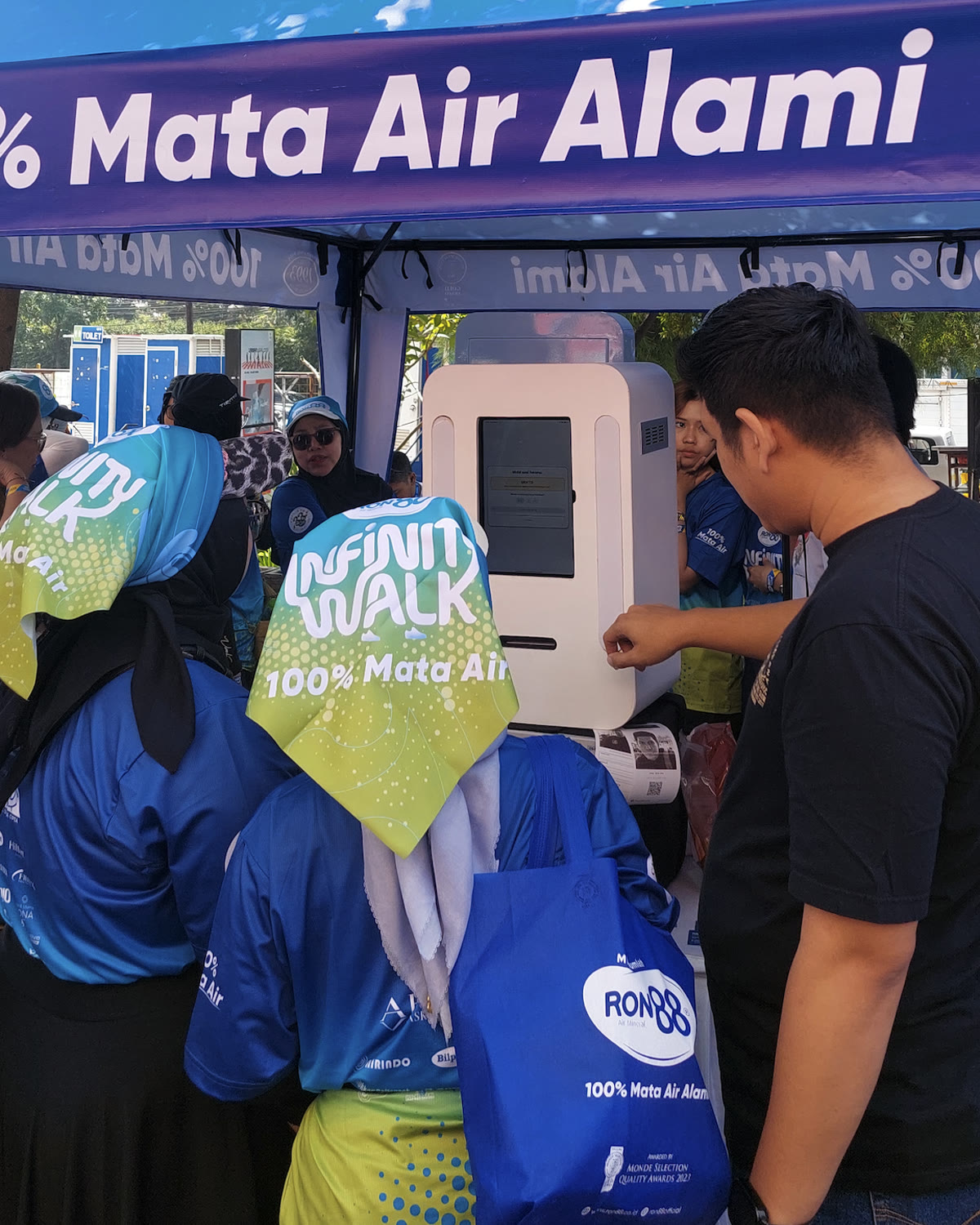 Receipt photobooth Magicbooth digunakan pengunjung di event RON88 Infinity Walk